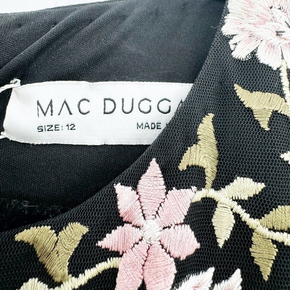 Mac Duggal Sequin Embroidered Gown Blouson Sleeves Size 12 NWT - Picture 13 of 13